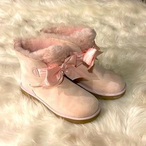 UGG pink bow boots